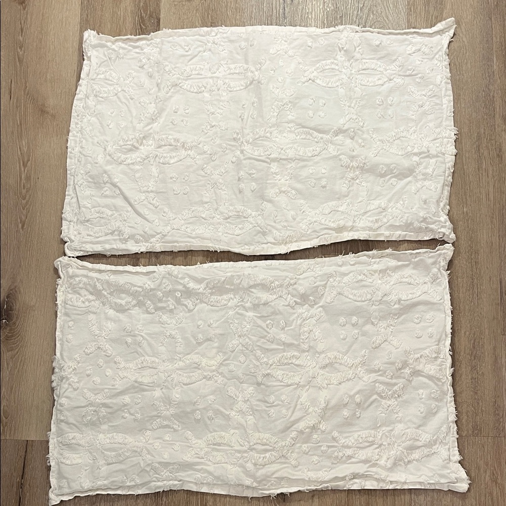 Threshold White Embroidered Pillow Covers